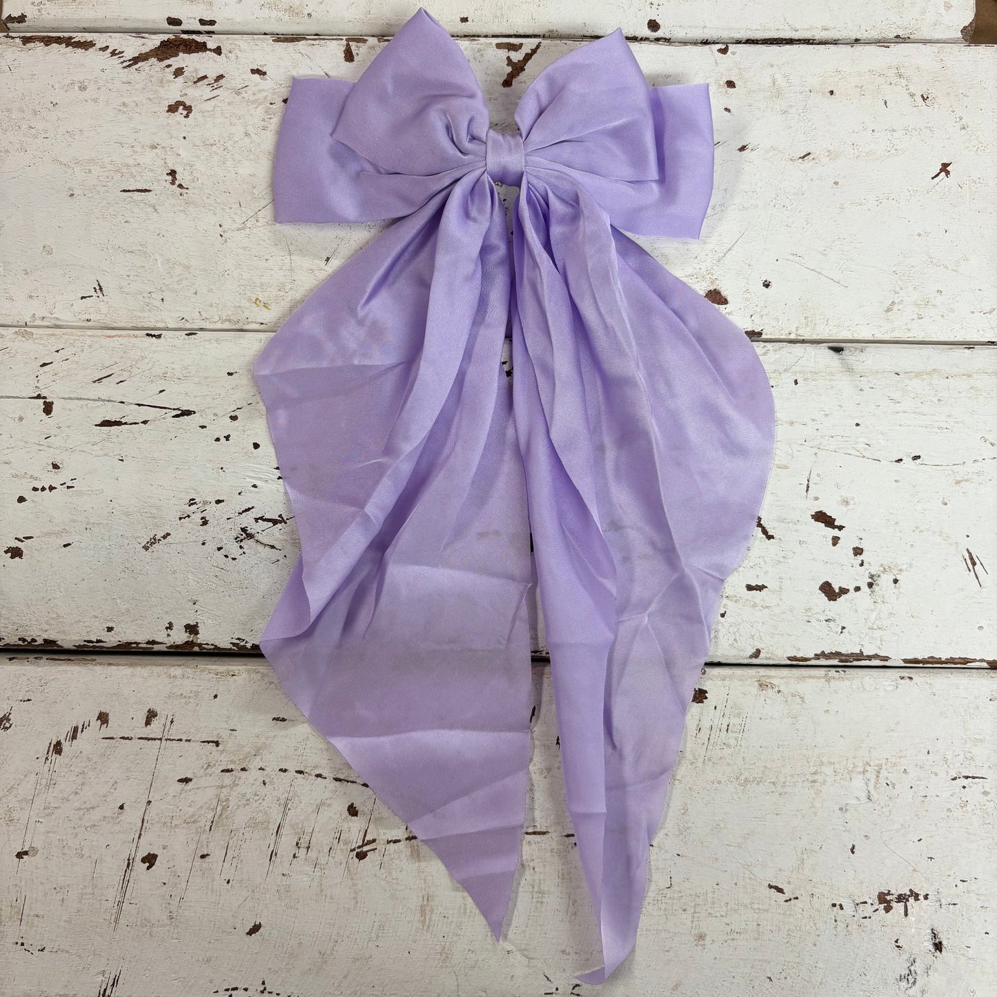 Large Satin Bow - Lavender - Girlie Girl