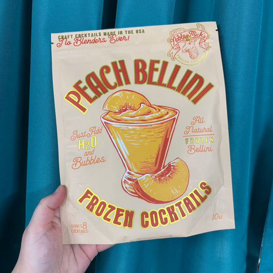 Peach Bellini 8 Serving Frozen Cocktail Mix - Noble Mick's
