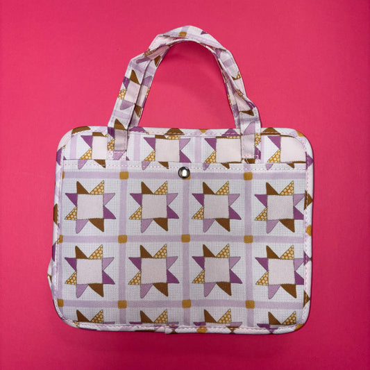 Comfort Quilt Purple Bible Carrier Bag - Kingfolk Co.