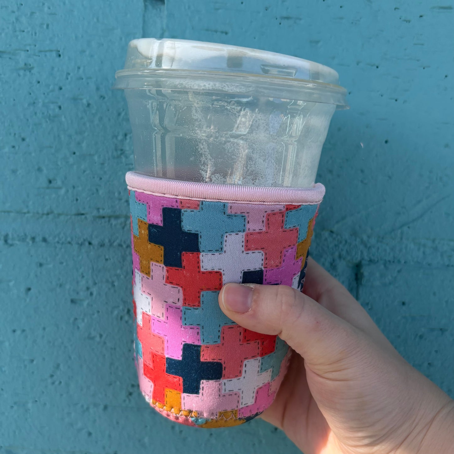 Cross Quilt Coffee Cup Sleeve - Kingfolk Co.