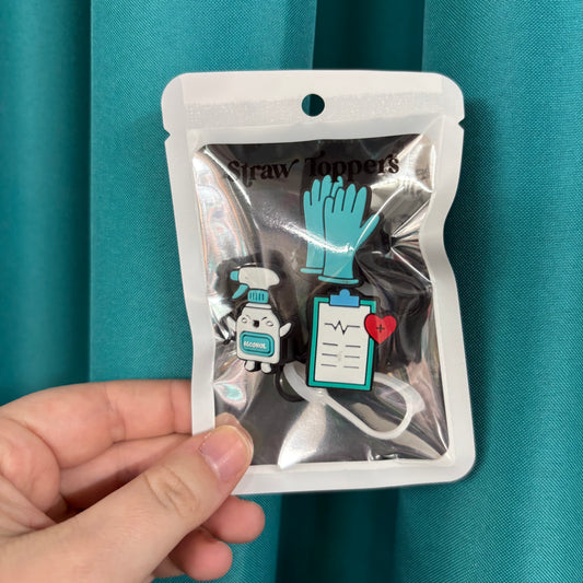 Nurse Straw Toppers
