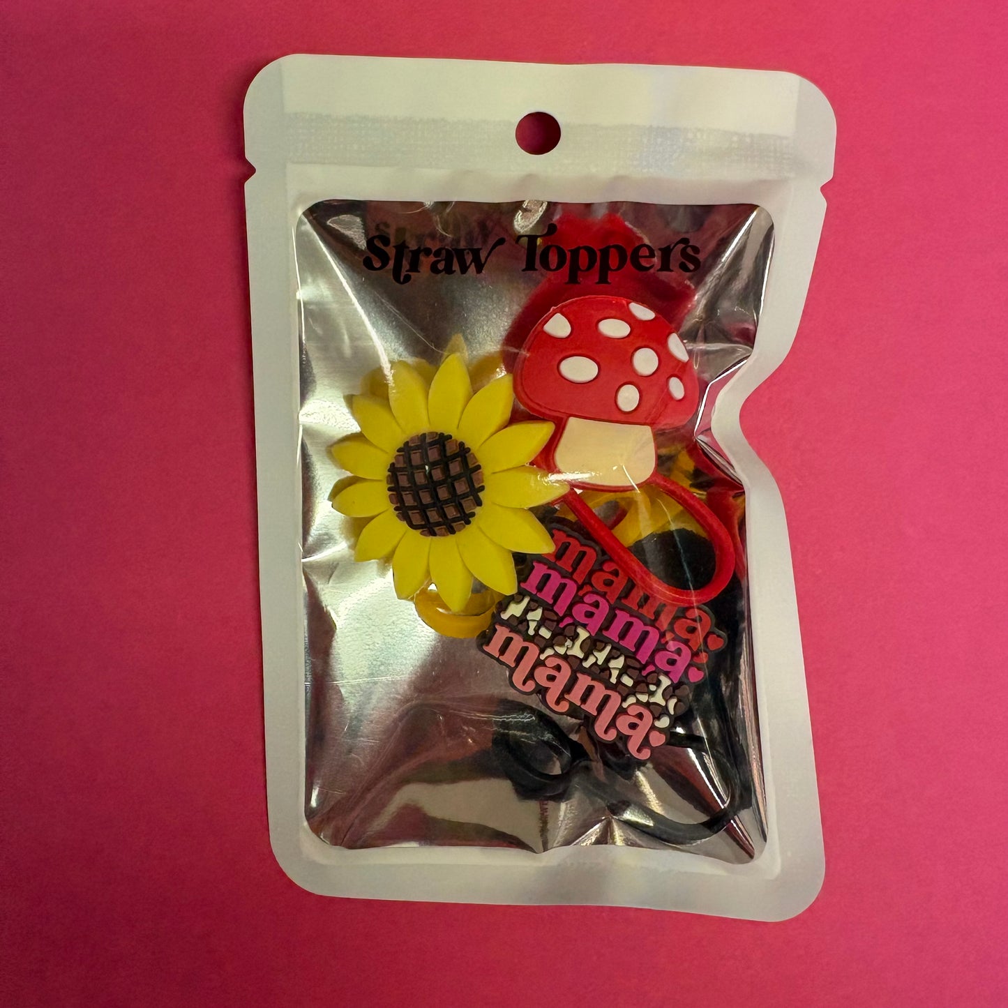 Mushroom Mama Straw Toppers
