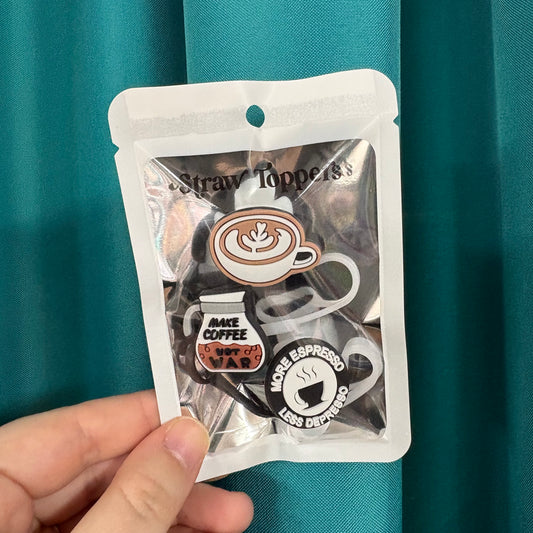 Coffee Straw Toppers