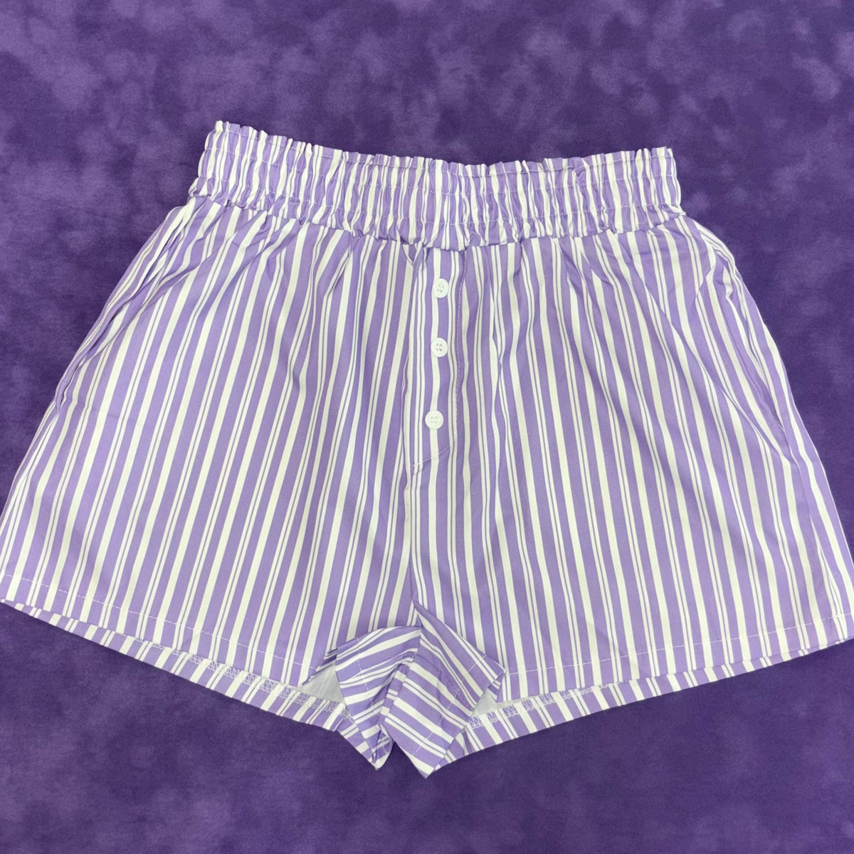 Purple Striped Boxer Shorts - Hiddenbrand