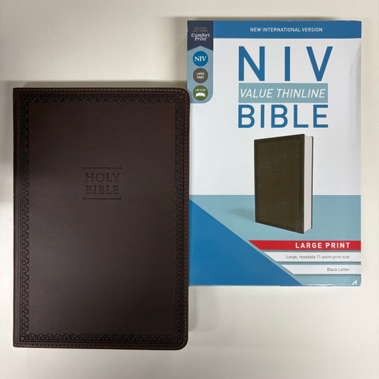 NIV Value Thinline Bible - Brown - Harper Collins