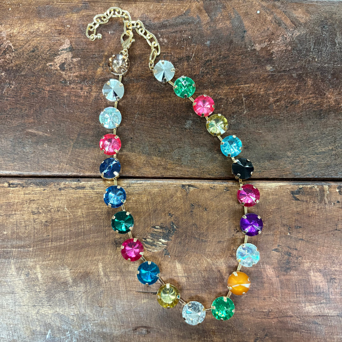 Shalimar Large Rhinestone Necklace - Caroline Hill
