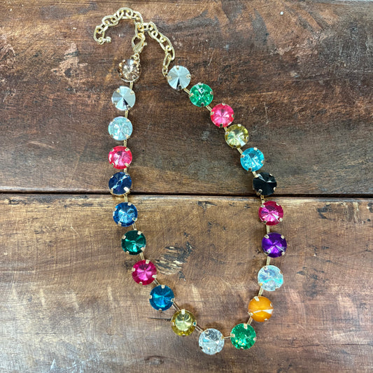 Shalimar Large Rhinestone Necklace - Caroline Hill