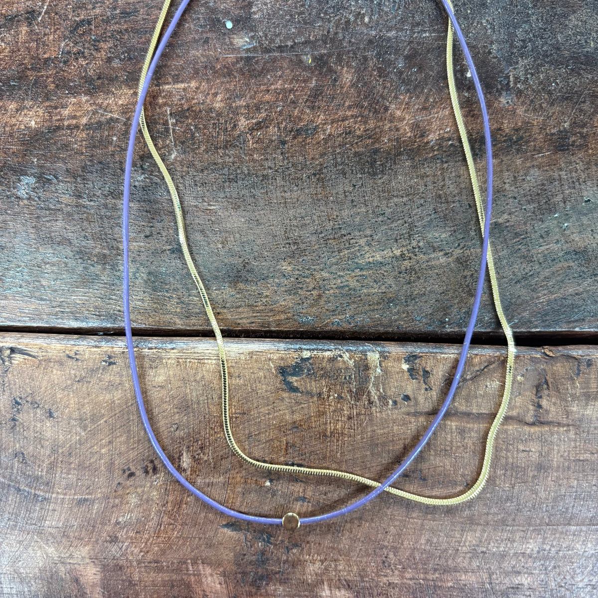 Paula Cord and Chain Layered Necklace - Caroline Hill