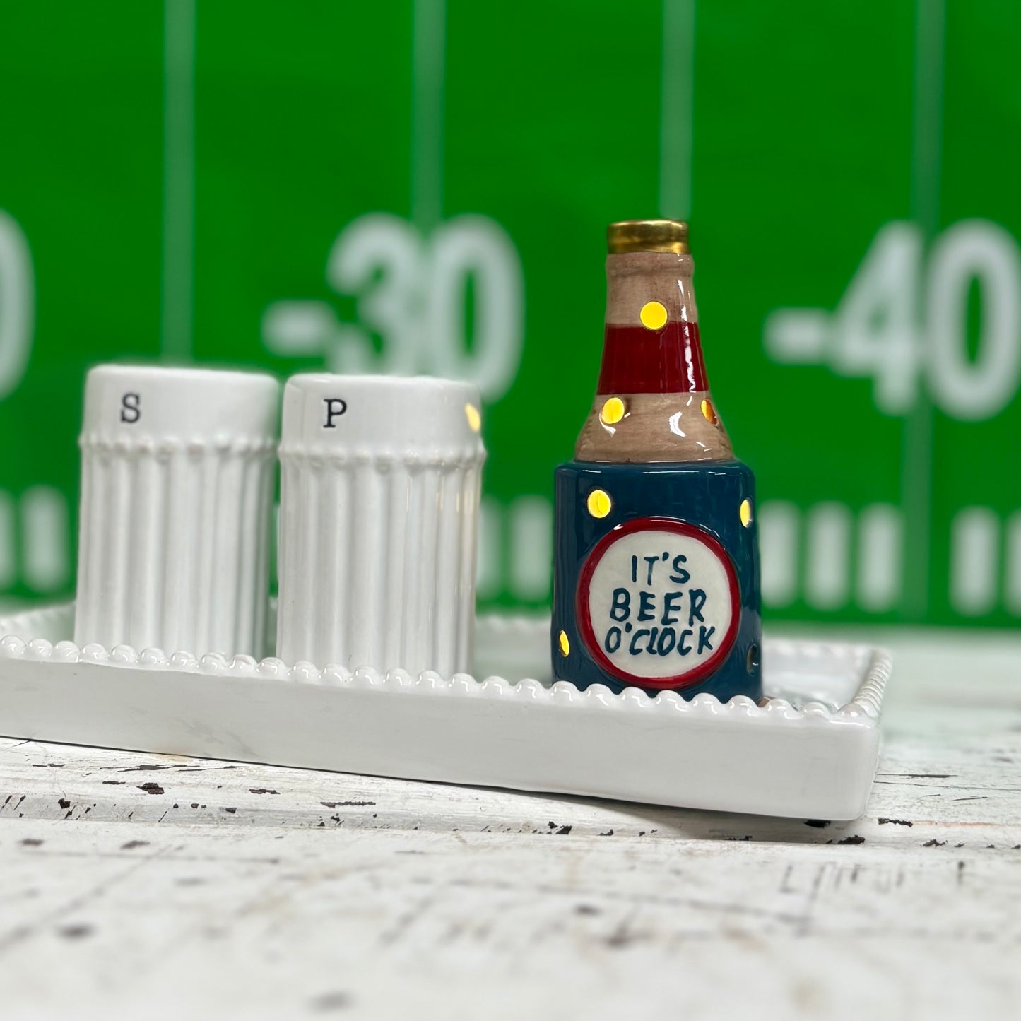 Beer Can Hugger LED Sitter - Mud Pie