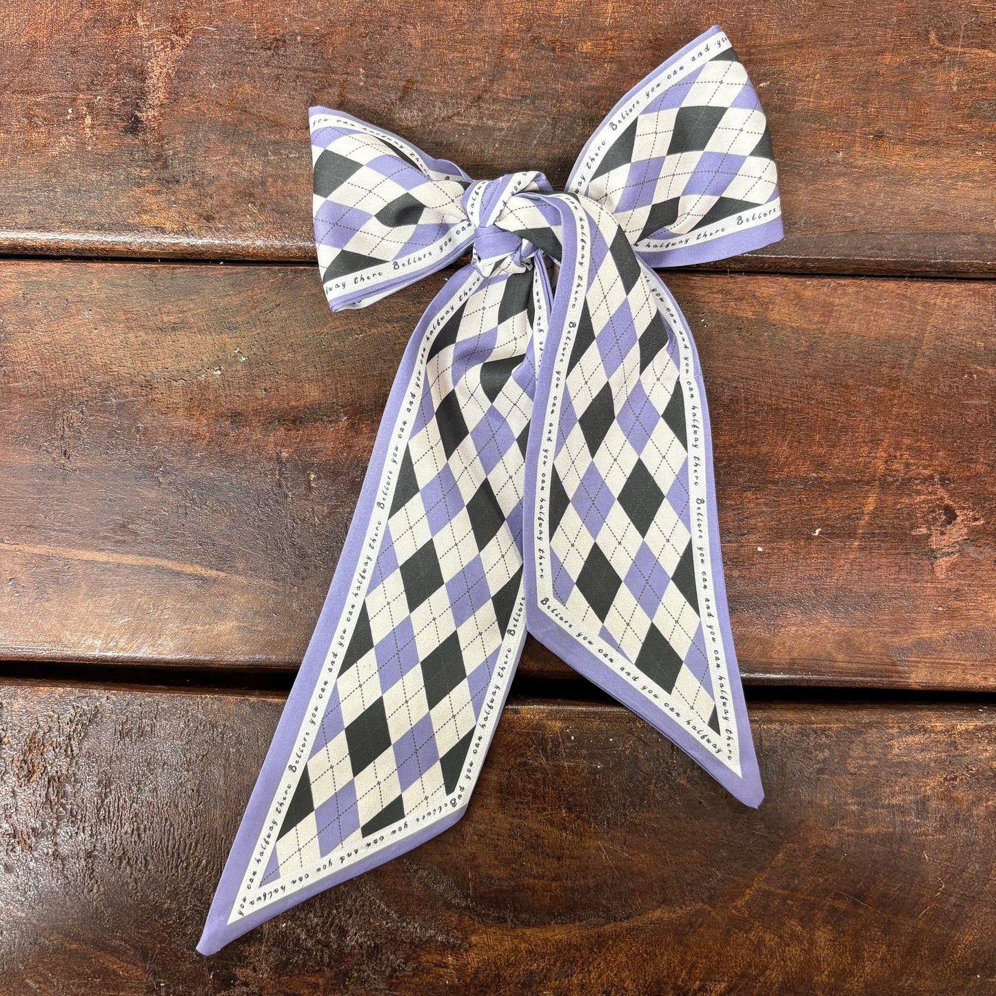 Purple Argyle Twilly - Accity