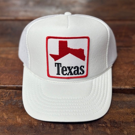White Texas Icon Trucker Cap - Norman Roscoe