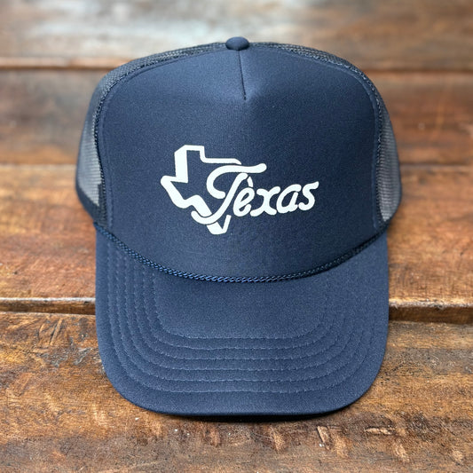 TX Navy Trucker Cap - Norman Roscoe