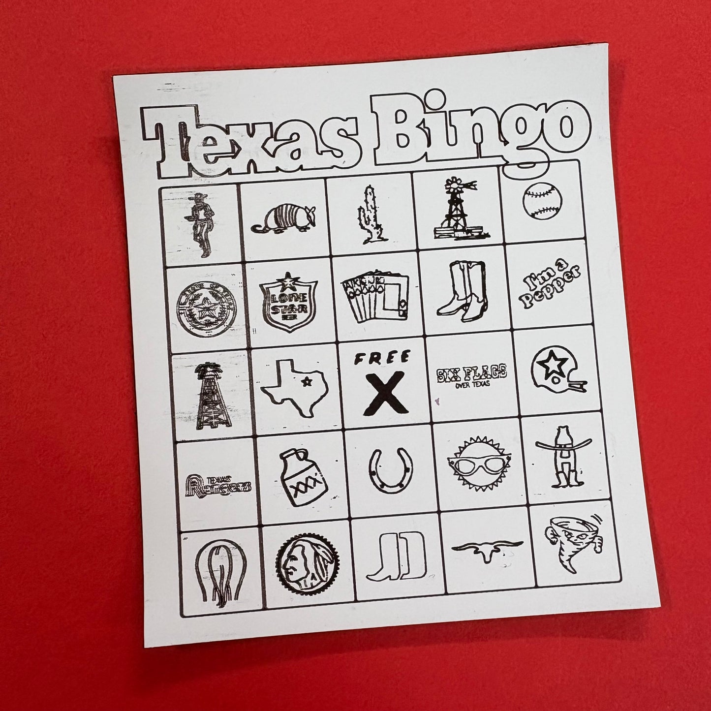 Texas Bingo Magnet - Norman Roscoe
