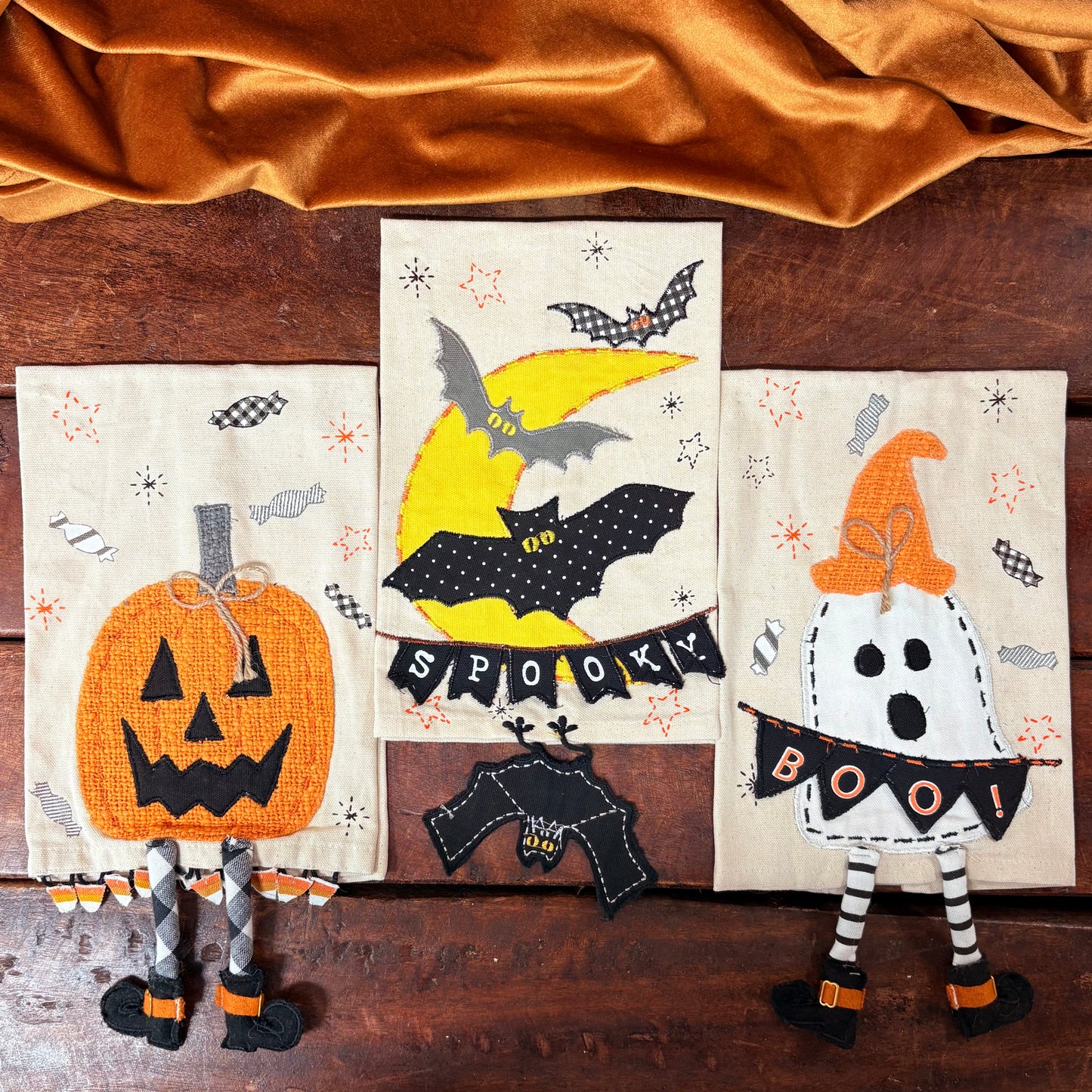Halloween Dangle Leg Towels - Mud Pie
