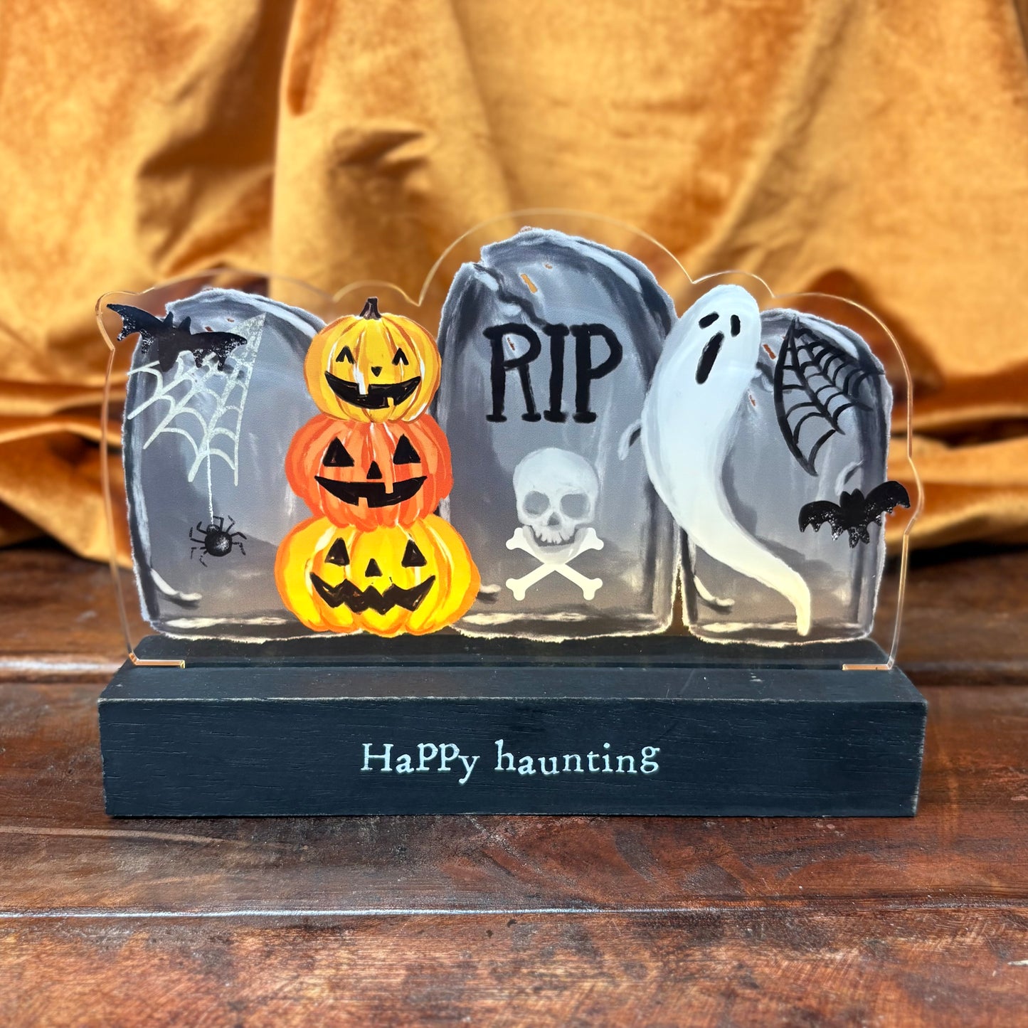Graveyard LED Halloween Sitter - Mud Pie