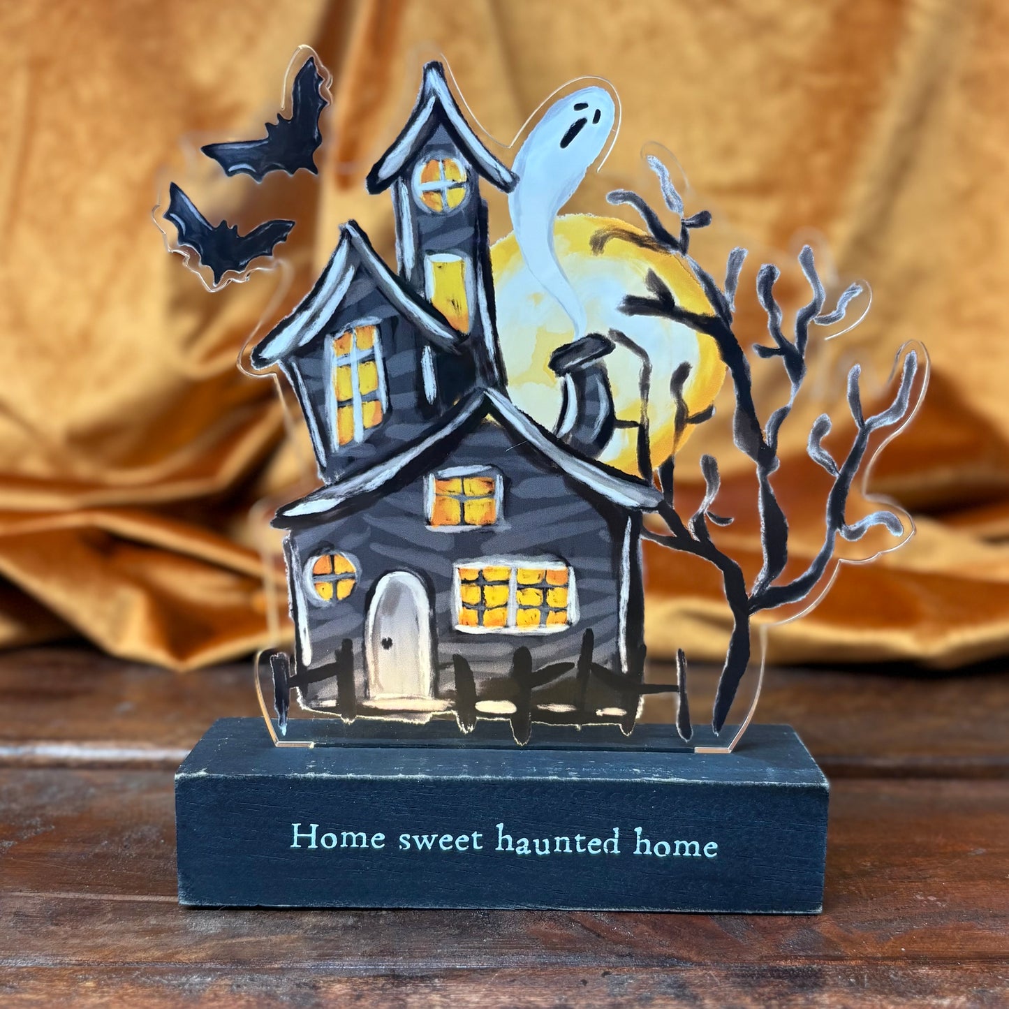 Haunted LED Halloween Sitter - Mud Pie