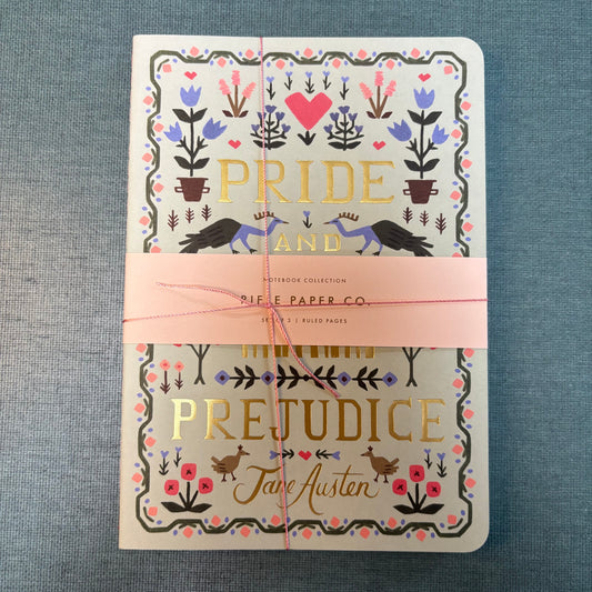 Assorted Set Of 3 Jane Austen Notebooks - Rifle Paper Co.