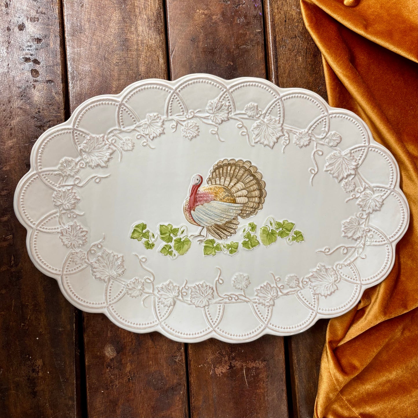 Stoneware Turkey Platter - Mud Pie
