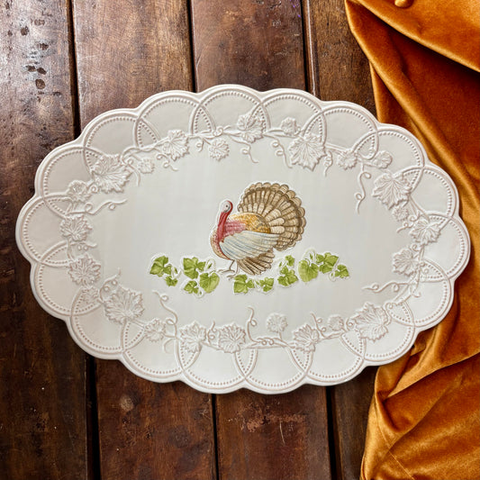 Stoneware Turkey Platter - Mud Pie