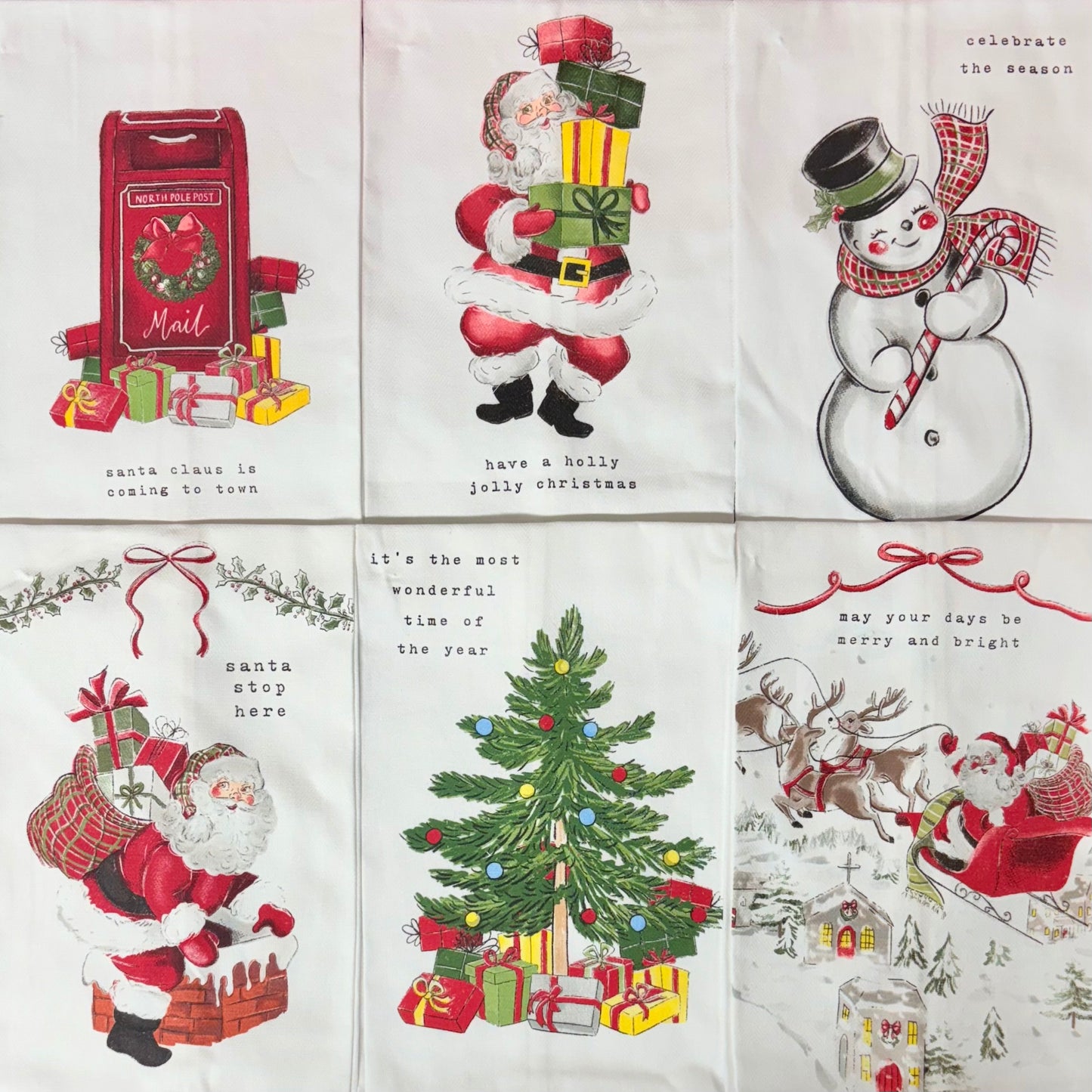 Christmas Printed Towels - Mud Pie