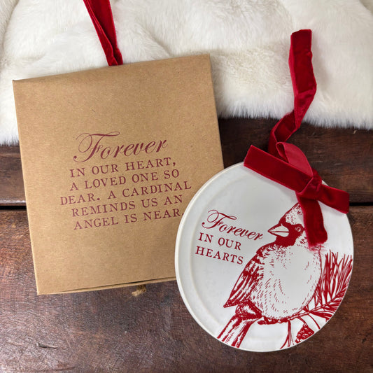Cardinal Ceramic Box Ornament - Mud Pie