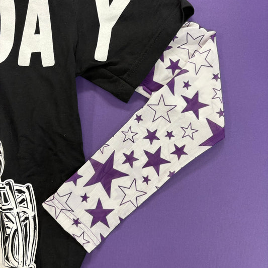 Purple Stars Mesh Undershirt - Sterling Kreek