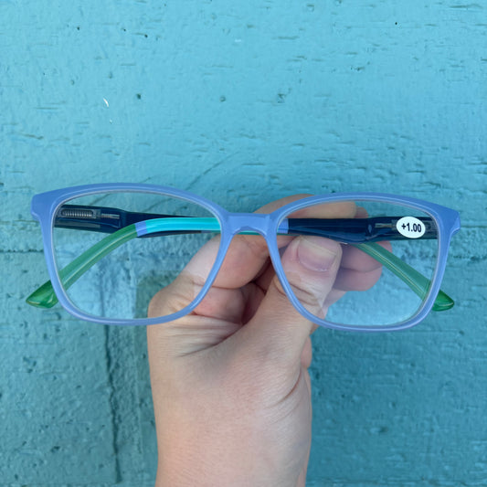 Anamarie Navy Colorblock Readers - Mary Square
