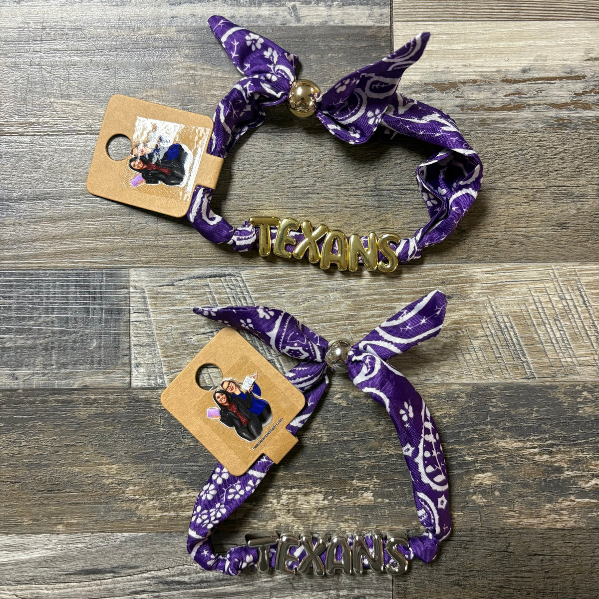 Texans Bandana Beaded Bracelets - H&A Art