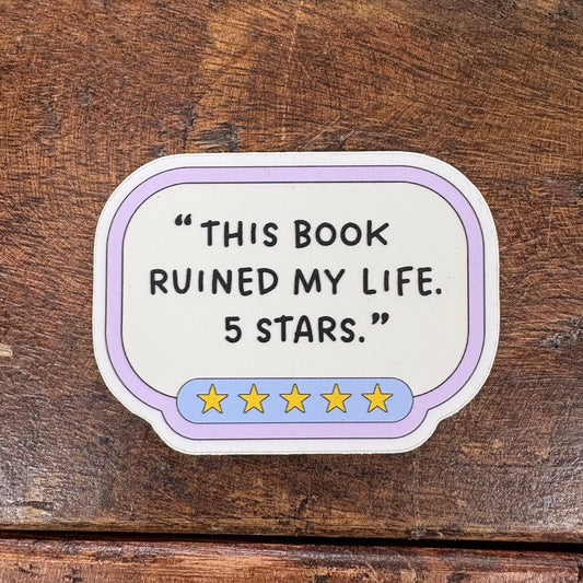 5 Star Book Review Sticker - Charmed By Nathalie Ann