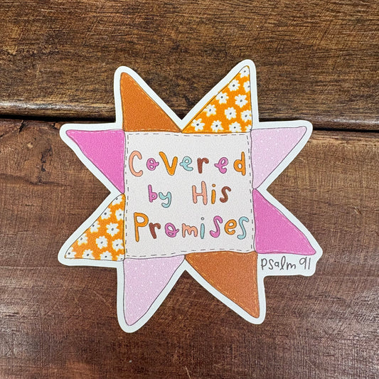 Psalm 91 Covered By His Promises Sticker - Kingfolk Co.