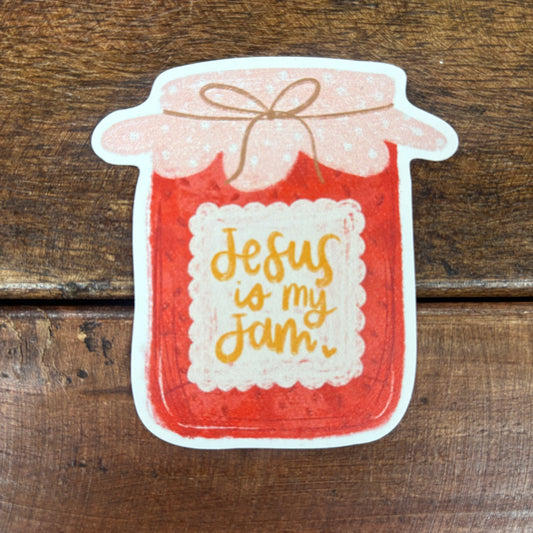 Jesus Is My Jam Vinyl Sticker - Kingfolk Co.
