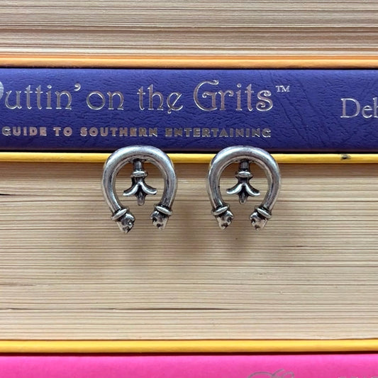 Western Squash Blossom Stud Earrings - Boho Ranch Shop