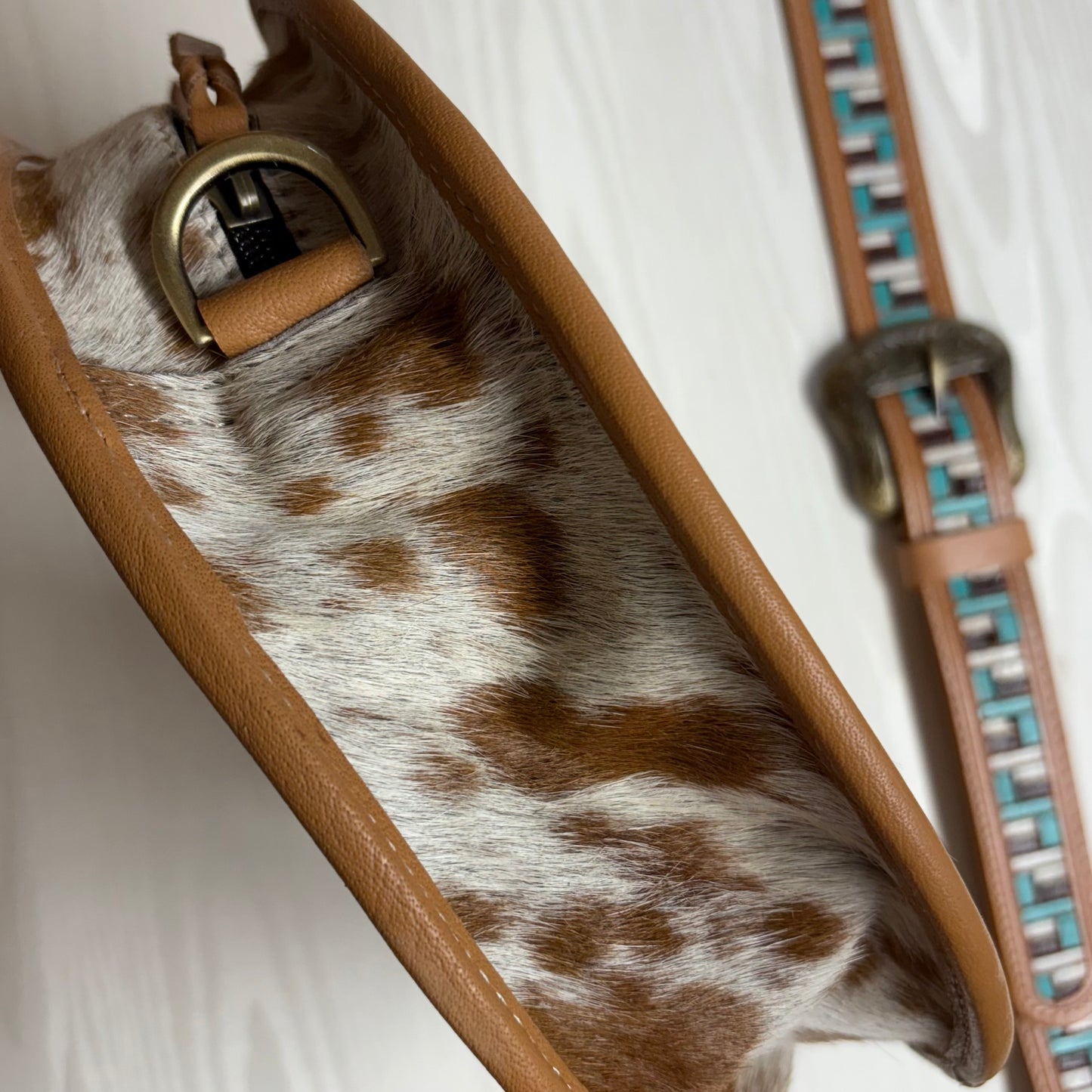 Brown Round Western Stadium Purse - Boho Ranch Shop