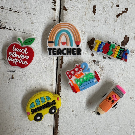 Teacher Rainbow Charms - Sip4Sip - Girlie Girl Originals