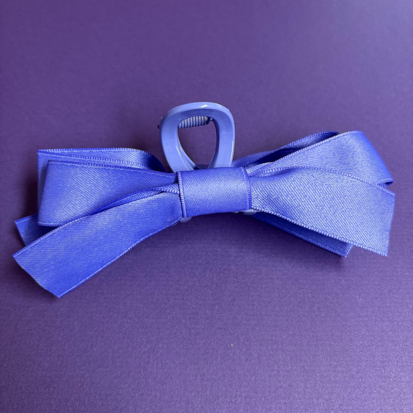 Ribbon Hair Clip - Purple - Girlie Girl Originals
