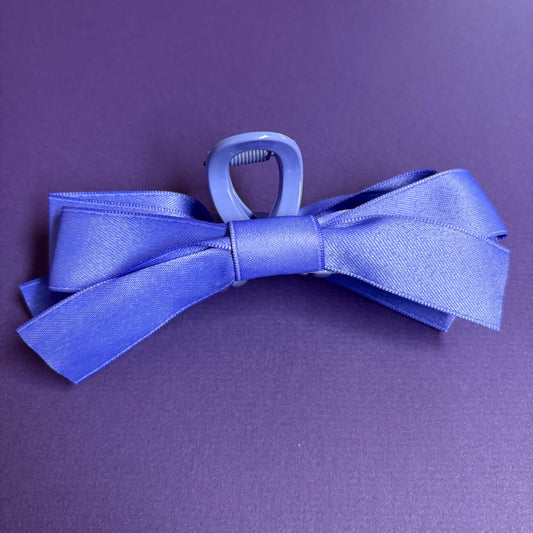Ribbon Hair Clip - Purple - Girlie Girl Originals