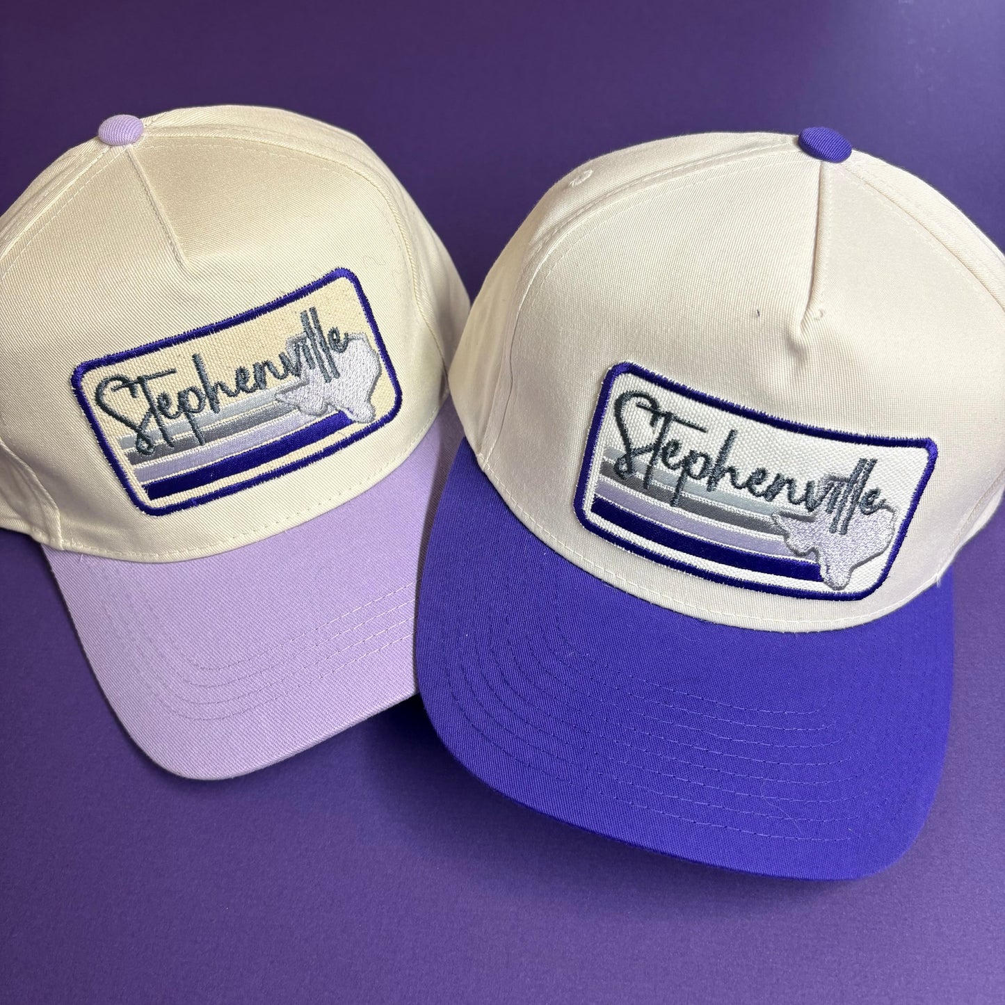 Stephenville Stripe Texas Caps - Lucky Girl TX