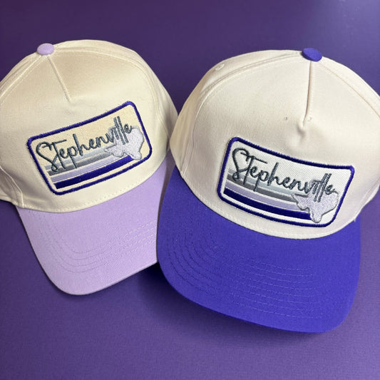 Stephenville Stripe Texas Caps - Lucky Girl TX