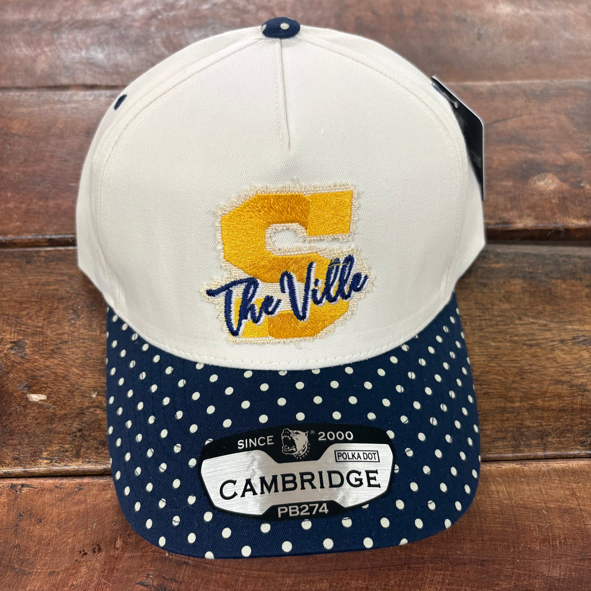 The Ville Polka Dot Bill Cap - Lucky Girl TX