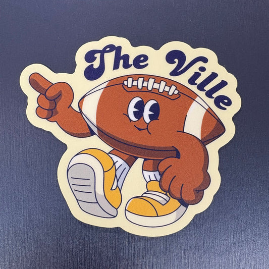 The Ville Retro Football Sticker