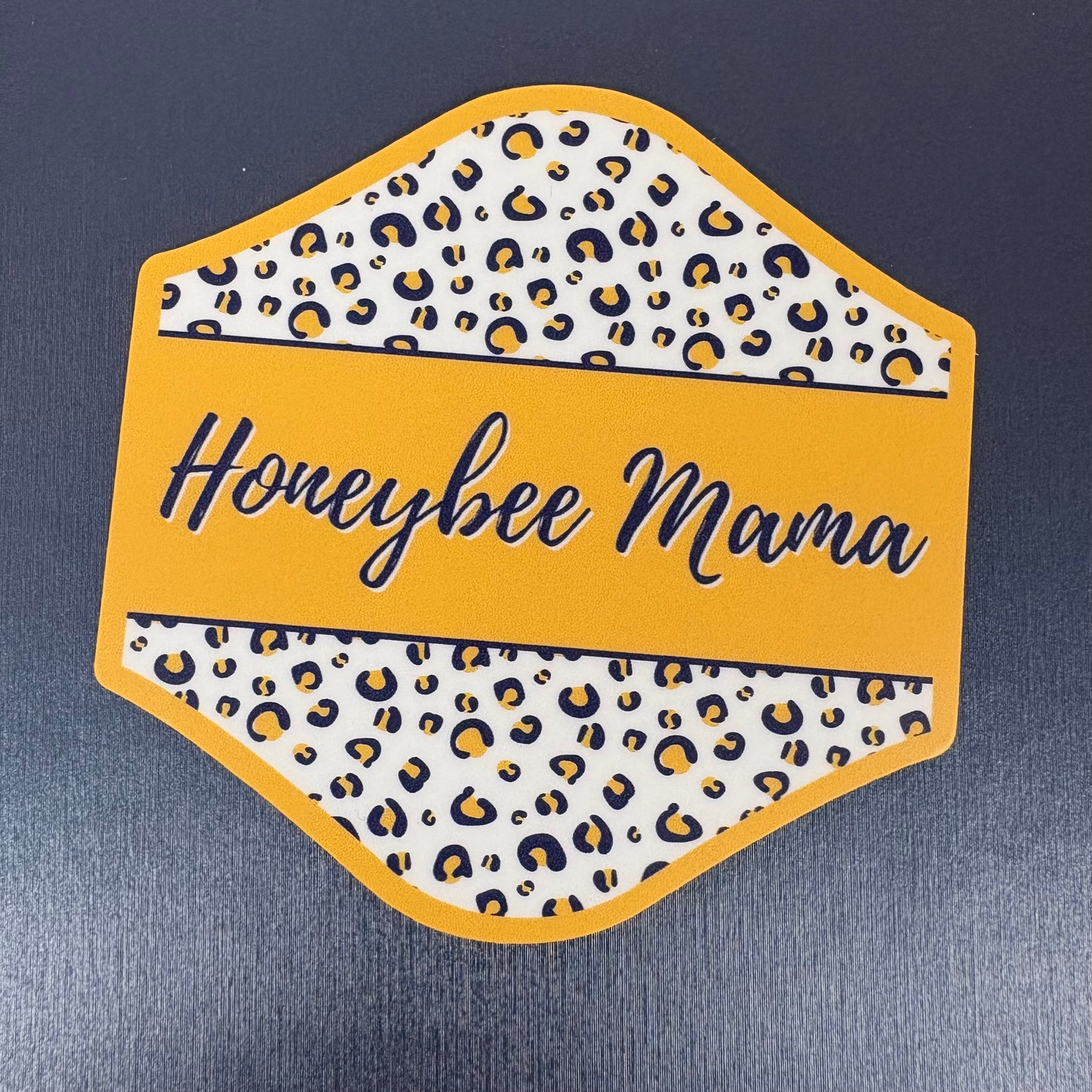 Honeybee Mama Leopard Sticker