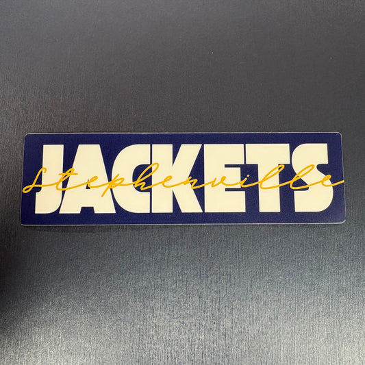 Jackets Scroll Rectangle Sticker