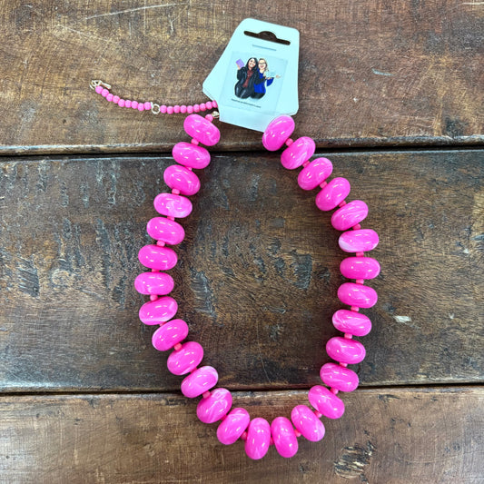 Pink Chunky Necklace - H&A Art