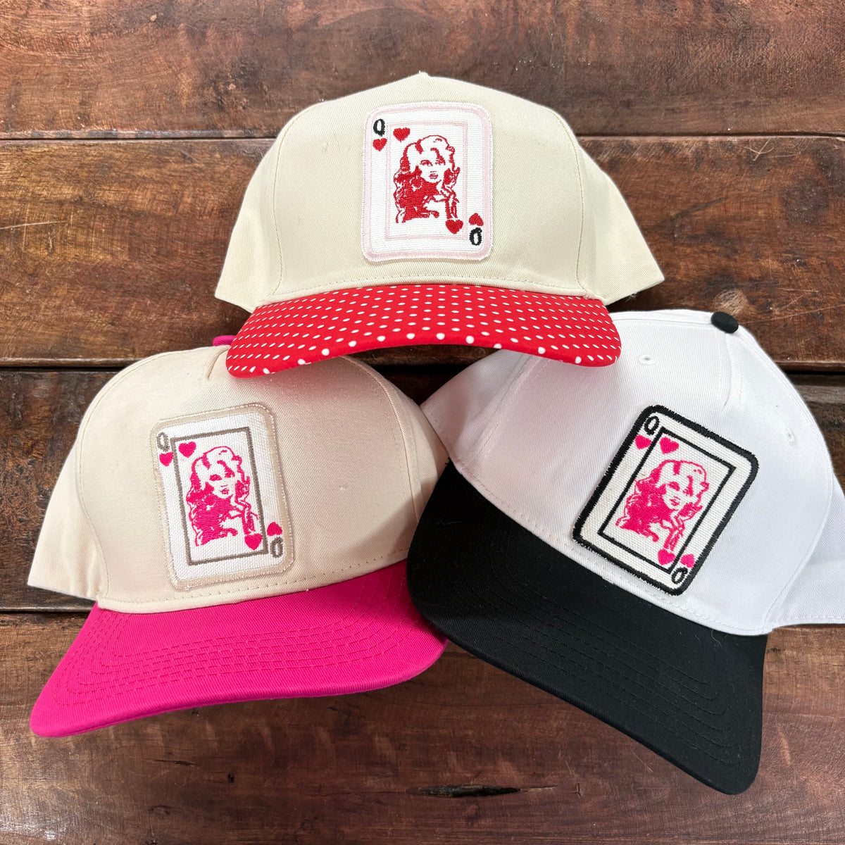 Queen Of Hearts Dolly Caps - Lucky Girl TX