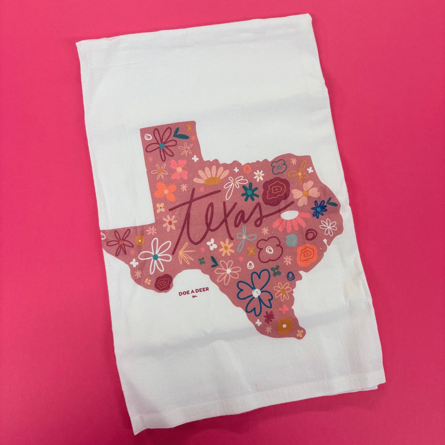 Texas Floral Towel - Doe A Deer