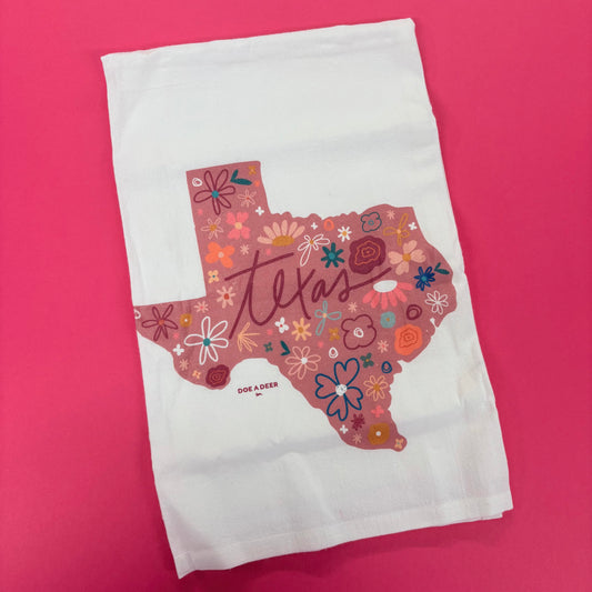 Texas Floral Towel - Doe A Deer