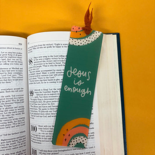Jesus Is Enough Acrylic Bookmark - Kingfolk Co.
