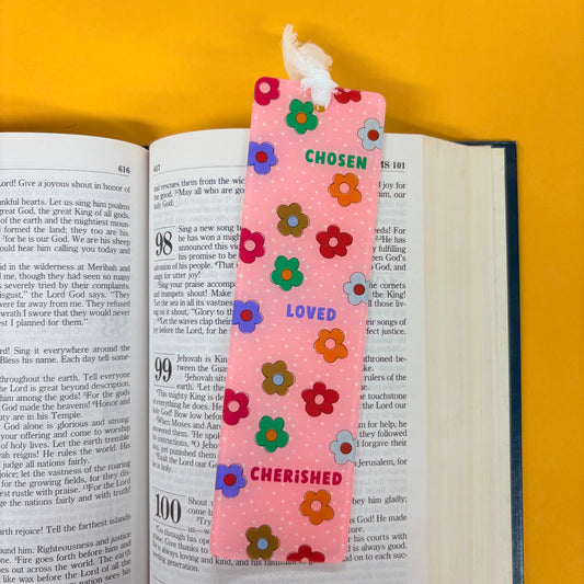 Chosen. Loved. Cherished. Acrylic Bookmark - Kingfolk Co.
