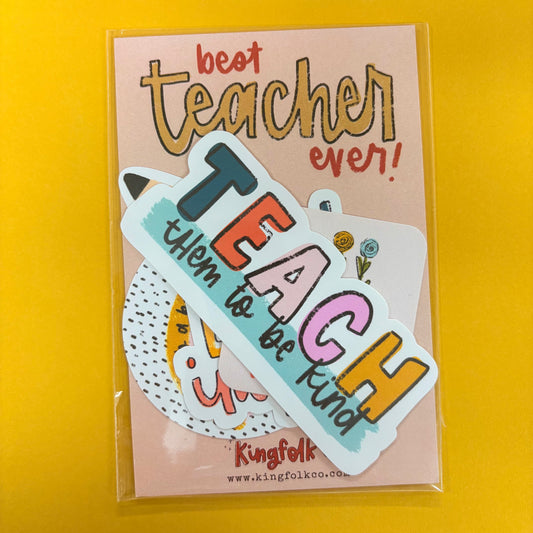 Teacher Sticker Bundle - Kingfolk Co.