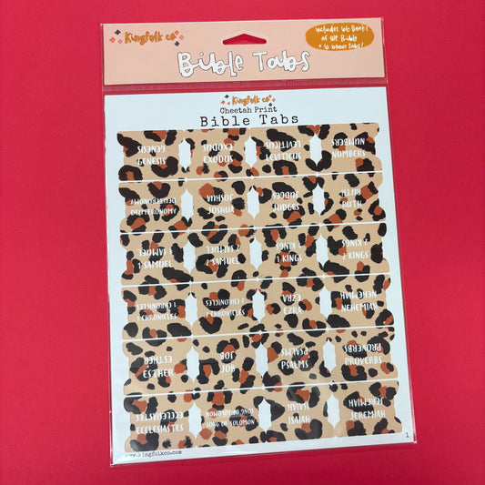 Cheetah Print Bible Tabs - Kingfolk Co.